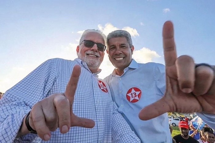 O governador da Bahia, Jerônimo Rodrigues e o senado Jaques Wagner