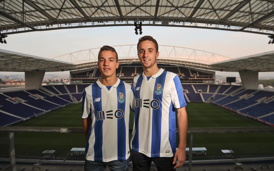 Diogo Jota com o irmão, André Silva