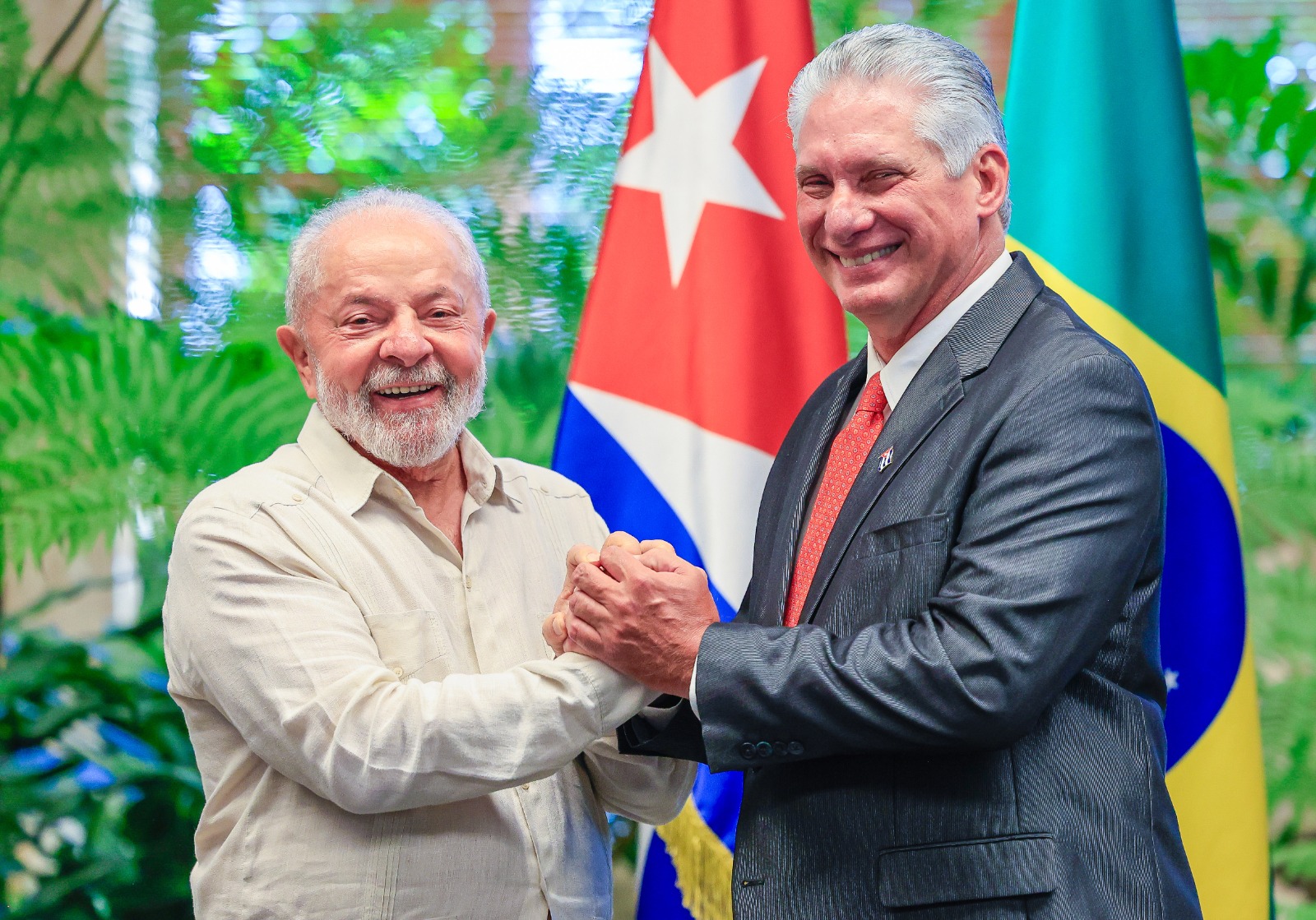 O presidente Lula, durante encontro com o Presidente da República de Cuba, Miguel Díaz-Canel Bermúdez - Palácio da Revolução - Havana - Cuba