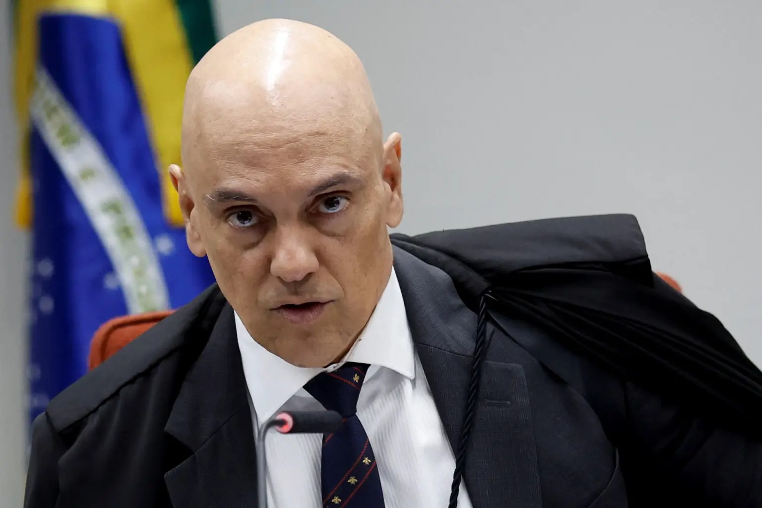 Imagem de Moraes reage após sanções dos EUA contra sua esposa e fala em “ataque à soberania”