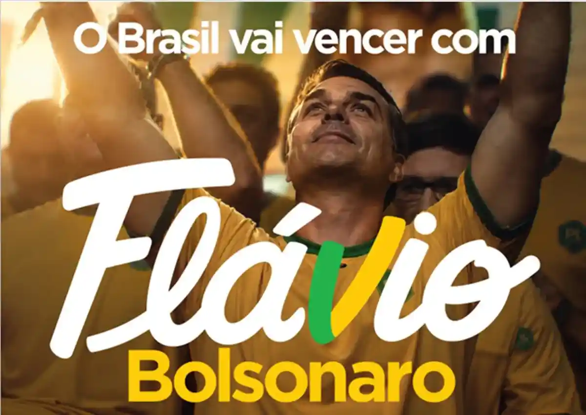 Imagem de Campanha de Flávio adota símbolo inspirado em carta escrita por Jair Bolsonaro