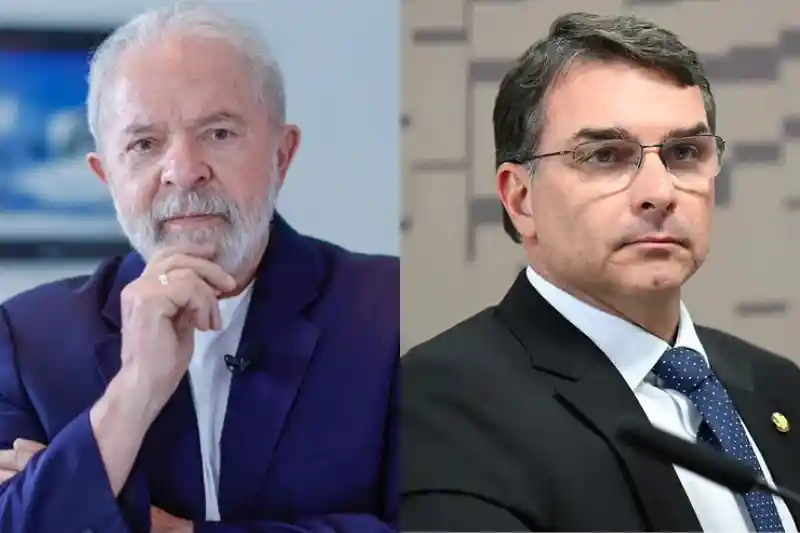 Imagem de Datafolha mostra Lula à frente de Flávio