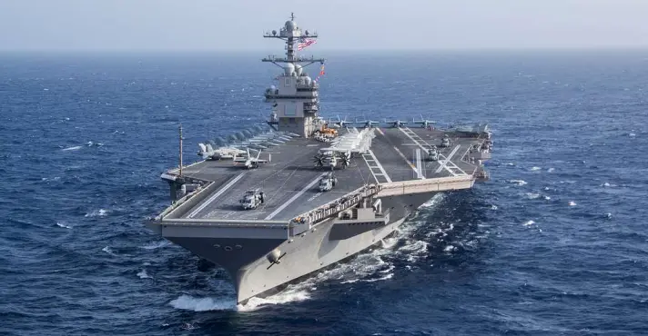 Imagem de Porta-aviões USS Gerald Ford lidera ofensiva americana no Caribe