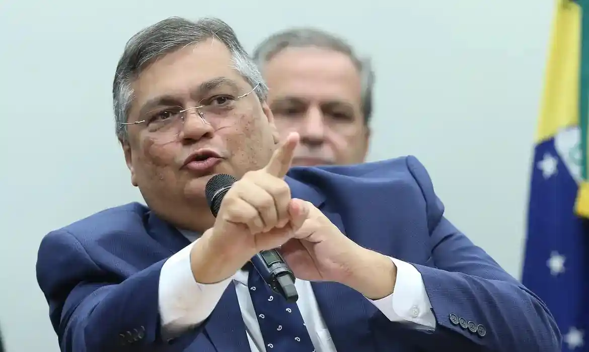 O ministro Flávio Dino, durante sessão da Primeira Turma do STF