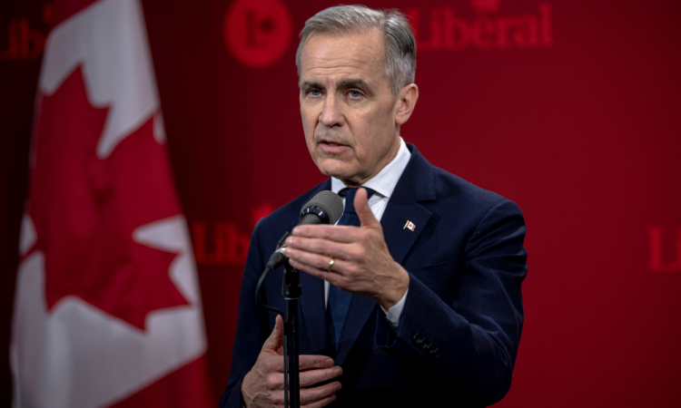 O primeiro-ministro canadense, Mark Carney