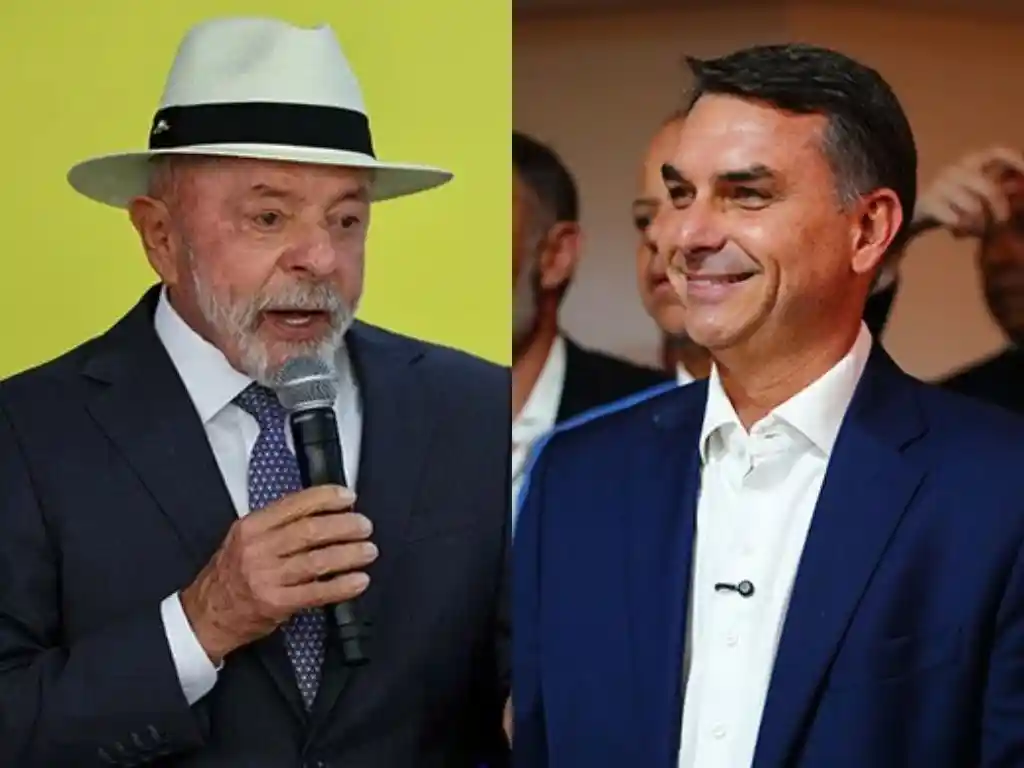 Imagem de Pesquisa Meio/Ideia aponta Flávio Bolsonaro com 51,1% e Lula com 48,9% dos votos válidos
