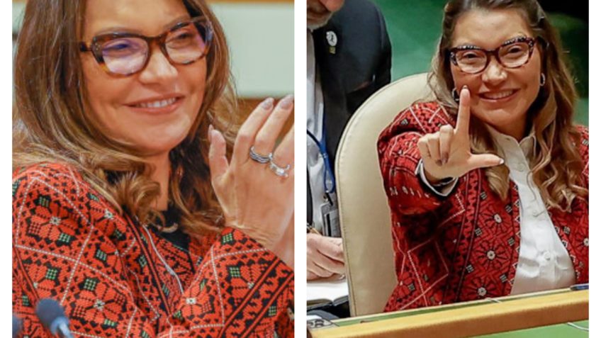 Imagem de Janja repete casaco palestino na ONU enquanto Lula critica Israel