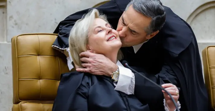 Imagem de Barroso vota pela descriminalização do aborto e repete movimento de Rosa Weber antes de deixar o STF