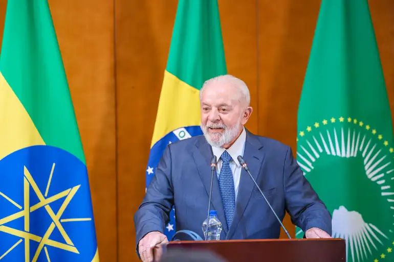 O presidente Luiz Inácio Lula da Silva (PT)