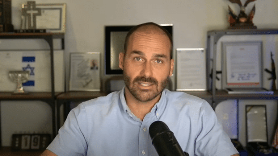 Imagem de Eduardo Bolsonaro nega influência em cancelamento de reunião entre Haddad e secretário do Tesouro dos EUA