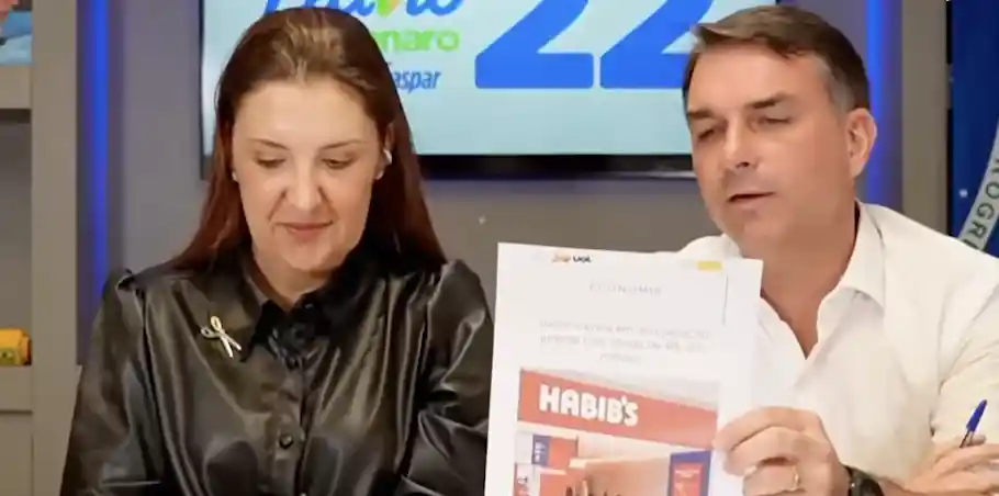 Imagem de Flávio Bolsonaro associa crise do Habib’s à política econômica de Lula