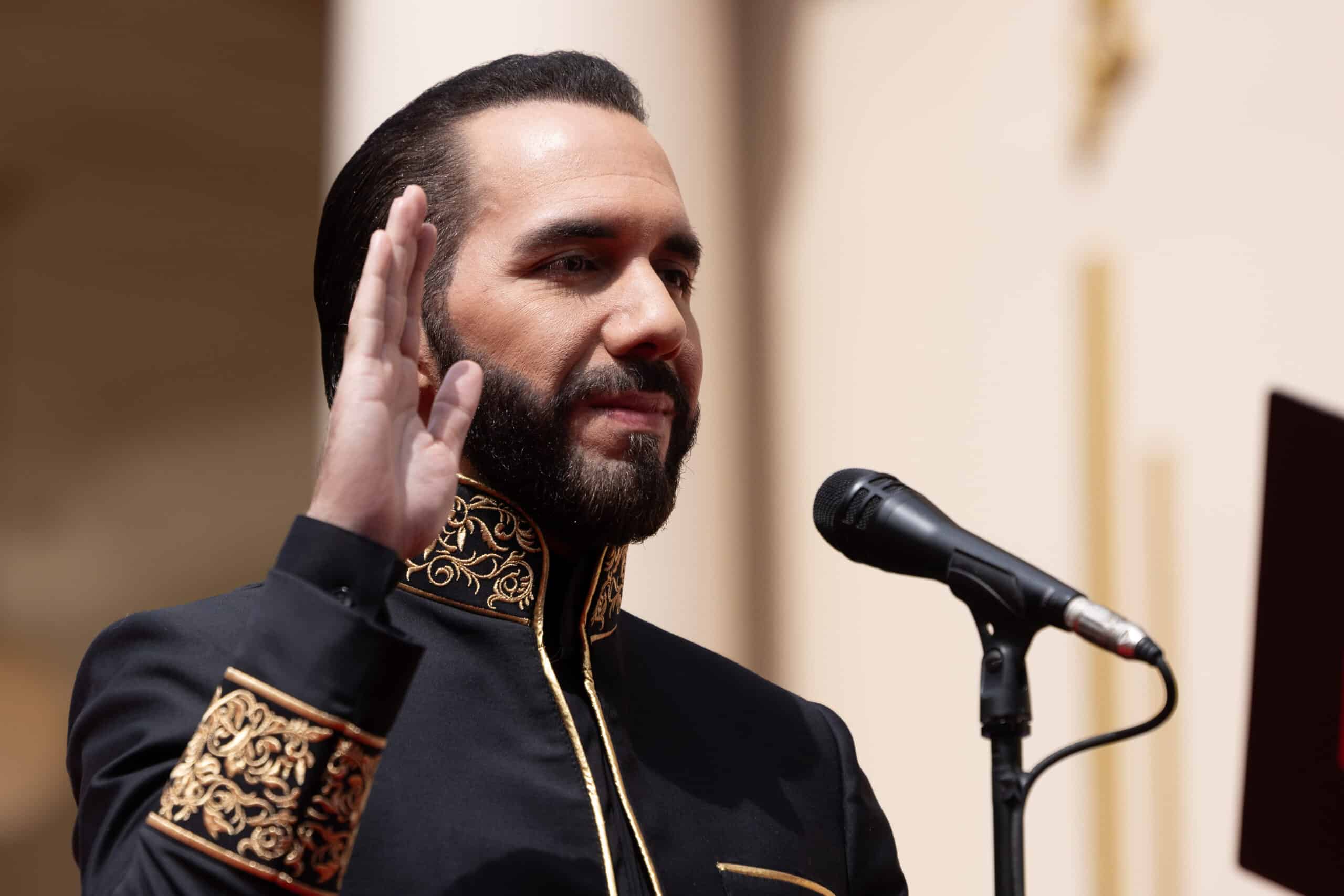 O presidente de El Salvador, Nayib Bukele