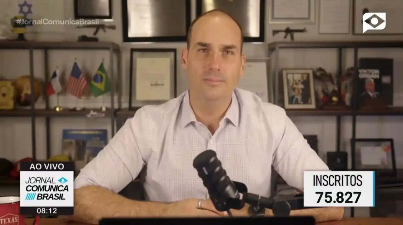 Imagem de Eduardo Bolsonaro pede que estrangeiros não reconheçam eleição