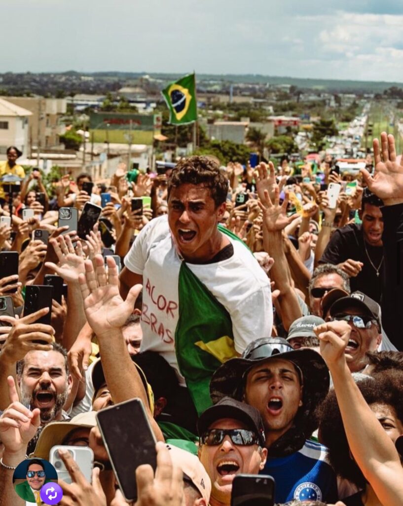 Imagem de Mulher atingida por raio em ato de Nikolas Ferreira diz que “morreria por causa justa”