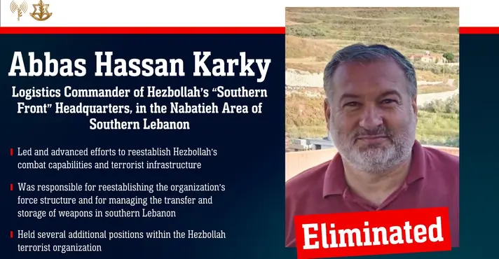 Imagem de Forças de Defesa de Israel eliminam comandante logístico do Hezbollah