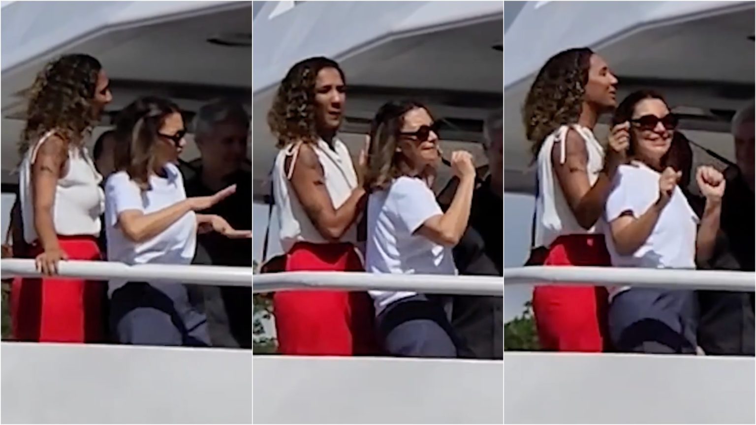 Imagem de Janja faz “dancinha” em barco de luxo que hospeda Lula em Belém e vídeo viraliza