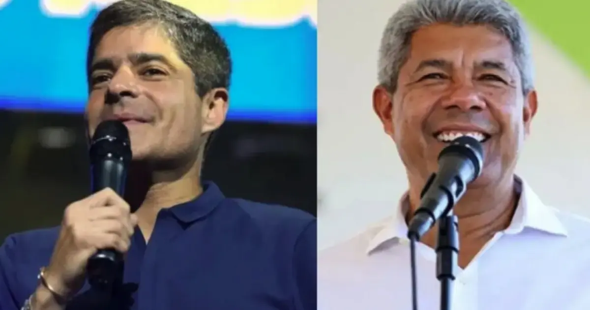 Imagem de Pesquisa mostra ACM Neto à frente de Jerônimo na disputa pelo Governo da Bahia em 2026