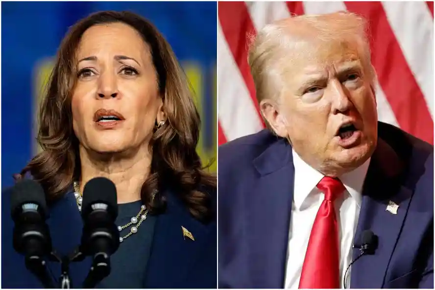 Imagem de Trump revoga proteção do Serviço Secreto a Kamala Harris