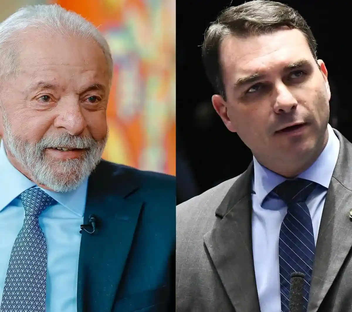 Imagem de BTG/Nexus mostra Lula com 47% e Flávio Bolsonaro com 44% em eventual segundo turno