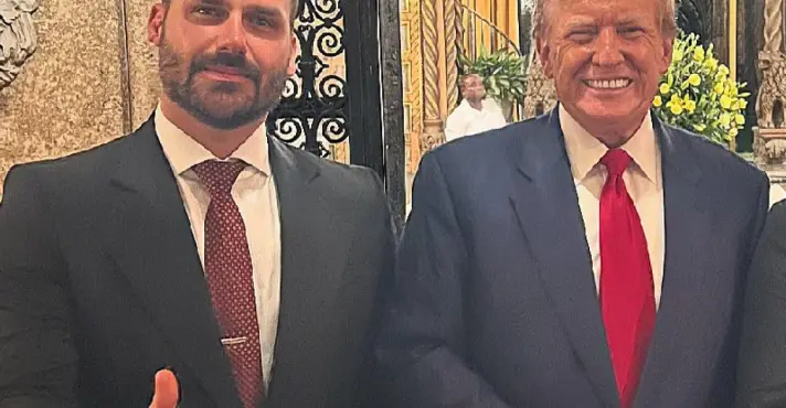 Imagem de Eduardo Bolsonaro pede retomada de sanções contra Moraes antes de julgamento no STF