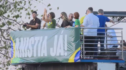 Imagem de Michelle clama por anistia e reitera Bolsonaro como líder da direita