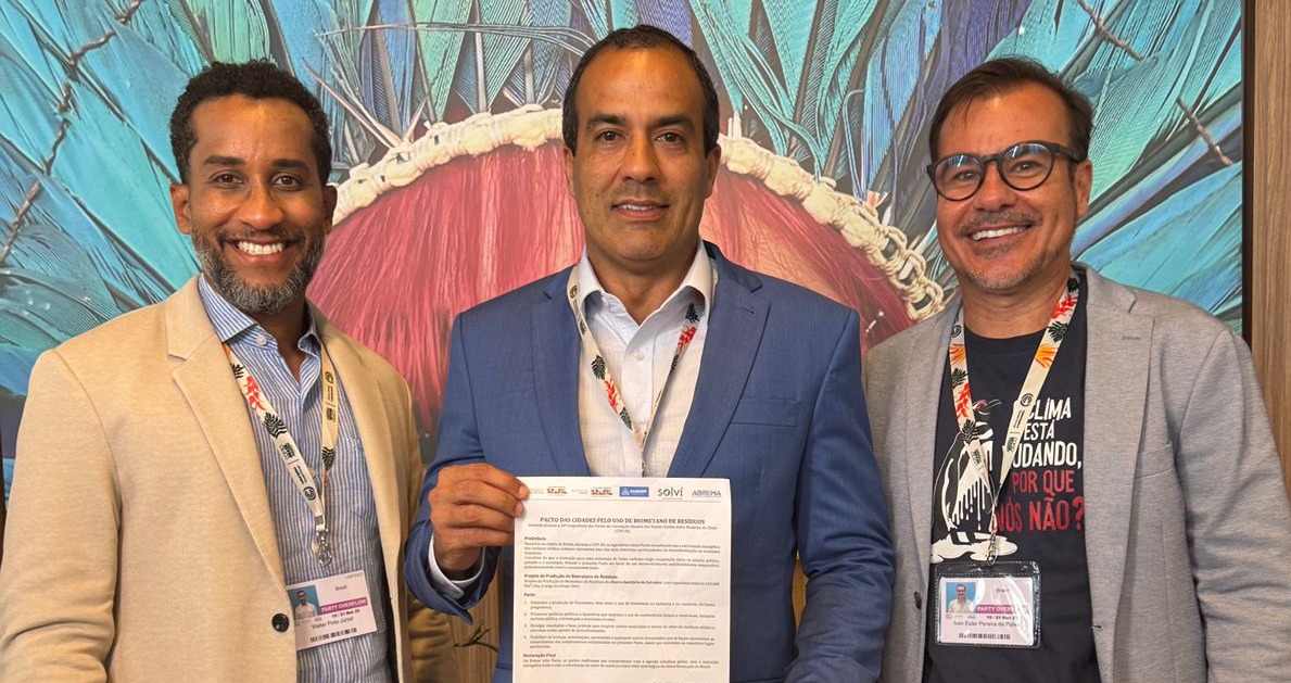 Imagem de COP30: Bruno Reis assina pacto que prevê descarbonização e produção de biometano pelo aterro sanitário de Salvador