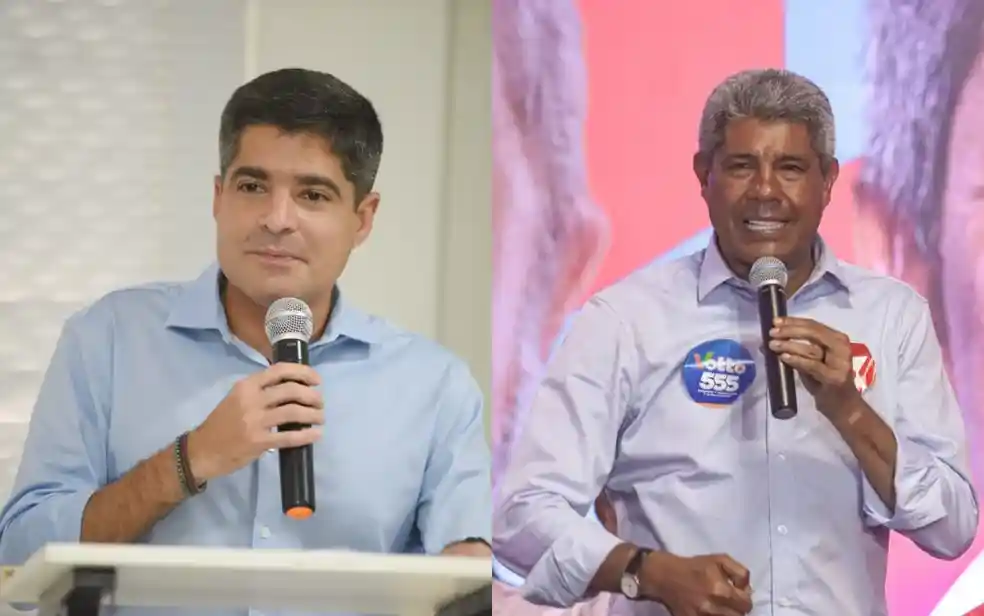 Imagem de Paraná Pesquisas aponta ACM Neto à frente de Jerônimo na disputa pelo governo da Bahia