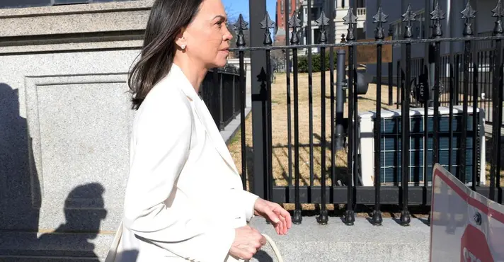 Imagem de María Corina Machado se reúne com Trump na Casa Branca