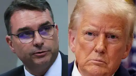 Imagem de Trump convida Flávio Bolsonaro para reunião na Casa Branca