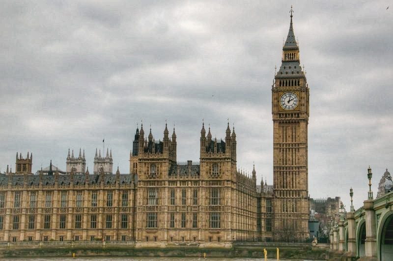 Vista do Parlamento inglês, em Londres