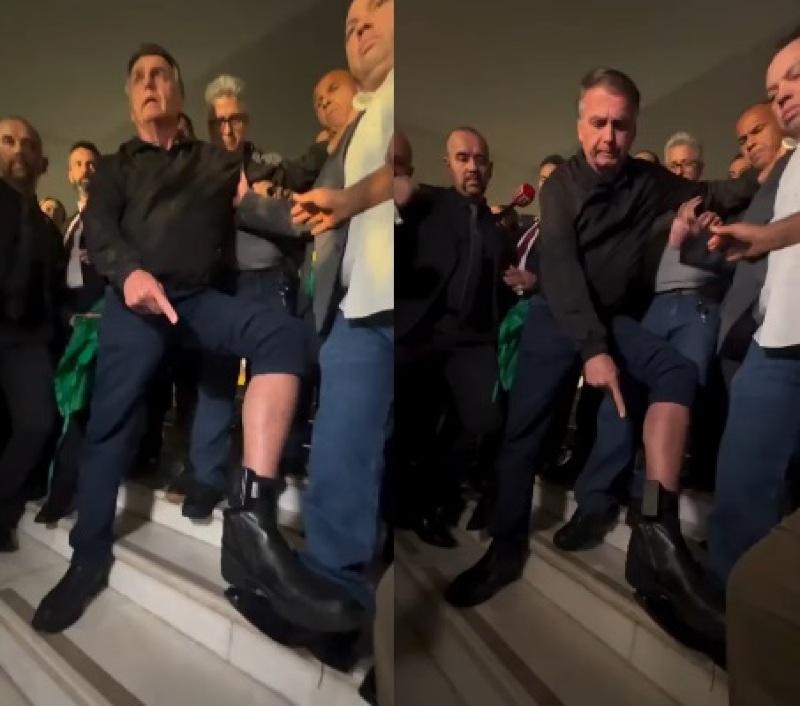 Imagem de Bolsonaro chama tornozeleira de "símbolo da máxima humilhação" e critica medidas judiciais impostas pelo STF