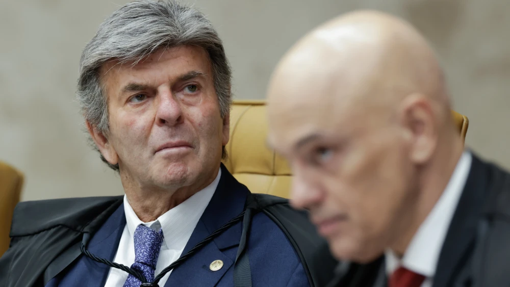Os ministros do Supremo Tribunal Federal (STF) Luiz Fux e Alexandre de Moraes