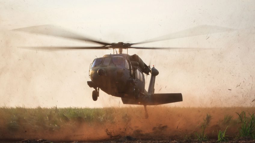 Helicóptero H-60L Black Hawk na Operação TESEU da FAB (Força Aérea Brasileira)