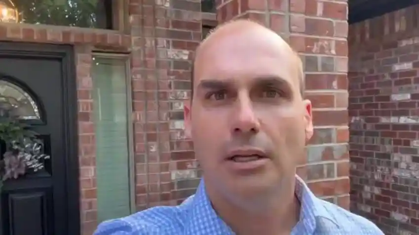 Imagem de Eduardo Bolsonaro celebra encontro de Flávio com Trump e chama reunião de “inédita”