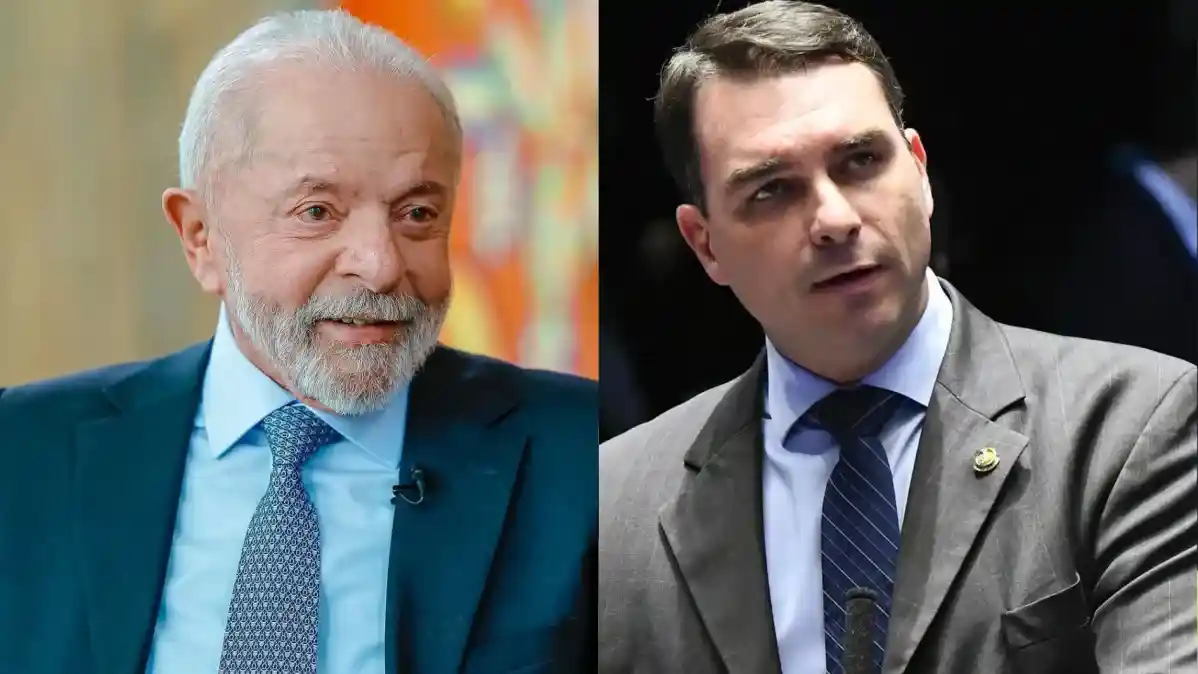 Imagem de Lula e Flávio Bolsonaro aparecem empatados no 2º turno, aponta pesquisa