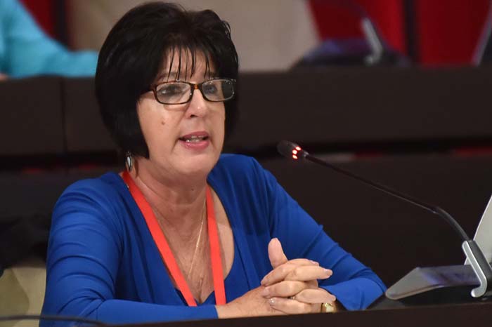 A ministra do Trabalho e Previdência Social de Cuba, Marta Elena Feitó-Cabrera